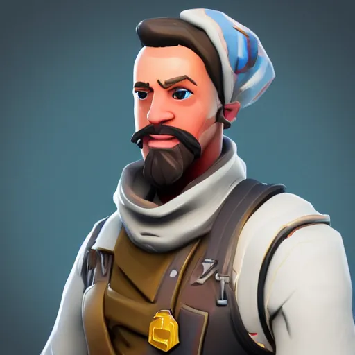 Prompt: john calvin as a character from fortnite, detailed, high quality