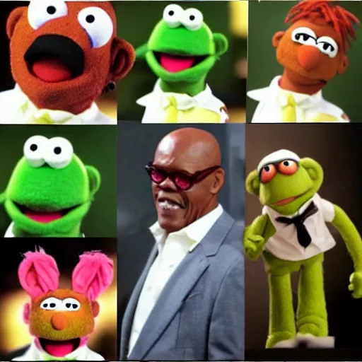 Image similar to Samuel L Jackson as a Muppet