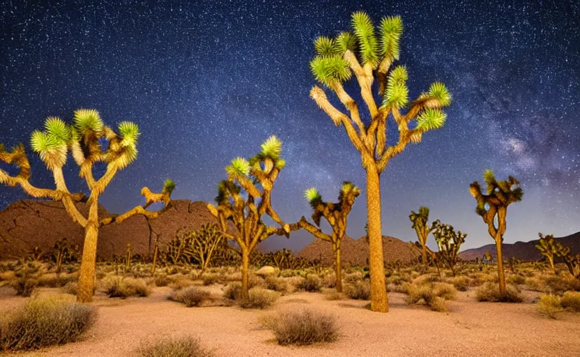 Image similar to joshua tree national park at night