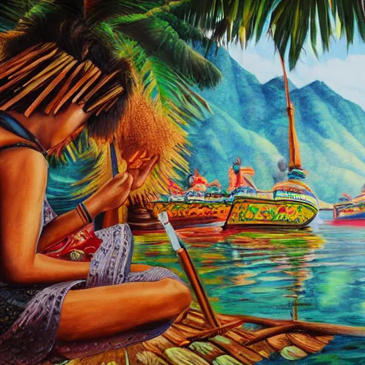 Prompt: art of the phillipines, painting, 8 k, high definition, highly detailed, photo - realistic