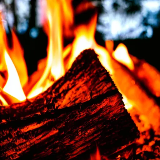 Image similar to close up of a campfire in the night