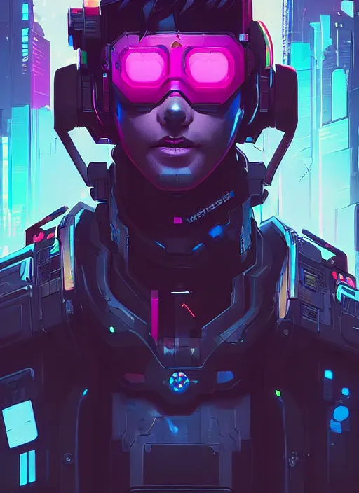 Prompt: cyberpunk overwatch character by josan gonzalez splash art graphic design color splash high contrasting art, fantasy, highly detailed, art by greg rutkowski