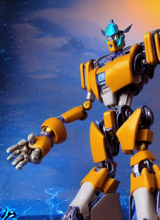 Prompt: a glowing transformers angel robot fantasy claymation action figure, high - res, hyper detailed, realistic materials, by joop geesink and pixar