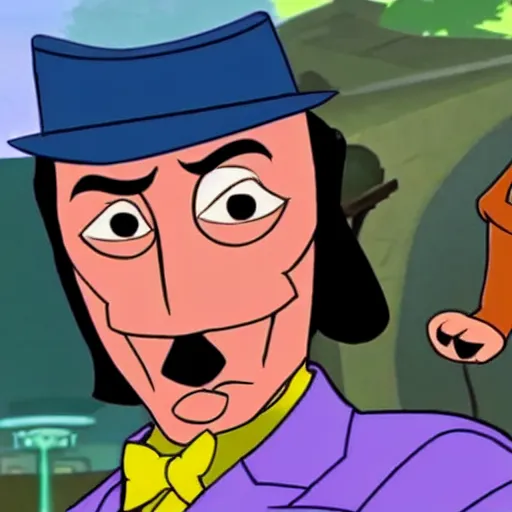 Image similar to screenshot of tony soprano in hanna barbera scooby doo mafia doo