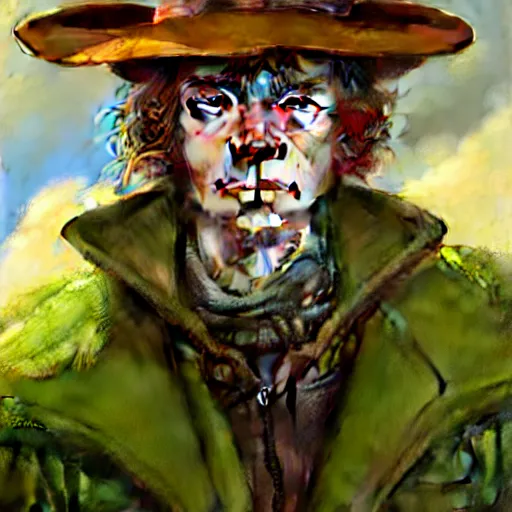 Image similar to epic portrait of snufkin, detailed, digital painting, artstation, concept art, donato giancola, joseph christian leyendecker, wlop, boris vallejo, breathtaking, high details, extremely detailed, sincere face, establishing shot, artistic, hyper realistic, beautiful face, octane render