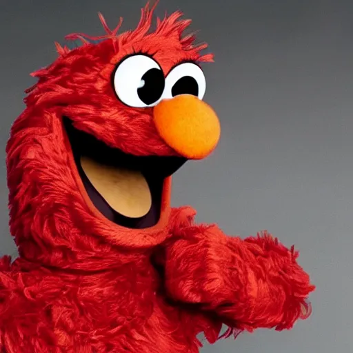 Prompt: elmo in a gang
