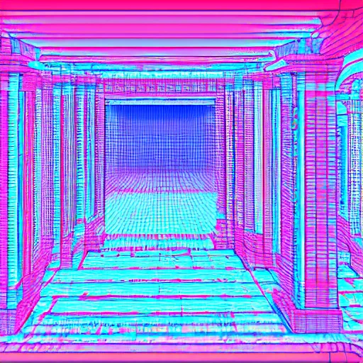 Image similar to anaglyph 3d photo,