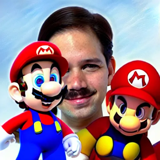 Image similar to Marco Rubio as super Mario