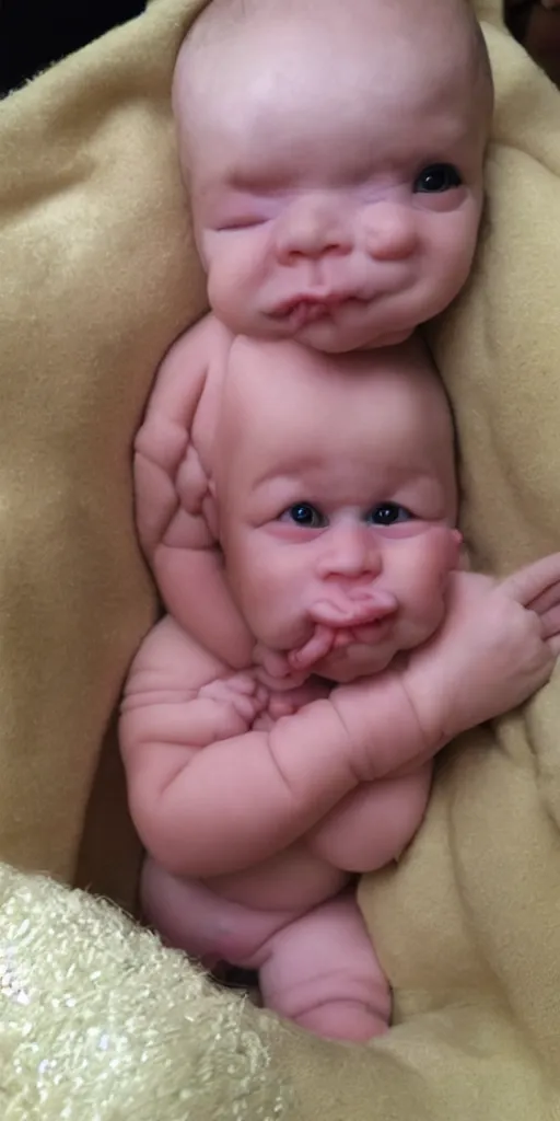 Prompt: ugly baby