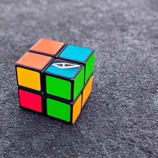 Prompt: Slick marketing photos for the Rubik's Tessaract