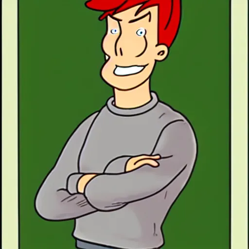 Prompt: Philip J. Fry if He Were a Real Person