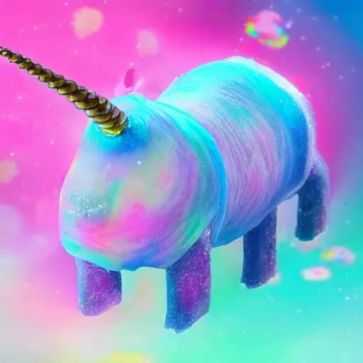 Prompt: photo of a unicorn tardigrade