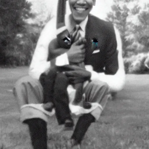 Image similar to obama as a child