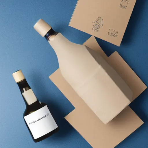 Prompt: natural, eco friendly, packaging concept design, minimalistic design, modern, packaing design, behance, packaging of the world, premium, blue bottle, packaging design