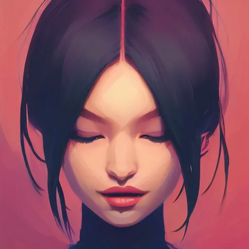 Image similar to face icon stylized minimalist megan man x, loftis, cory behance hd by jesper ejsing, by rhads, makoto shinkai and lois van baarle, ilya kuvshinov, rossdraws global illumination