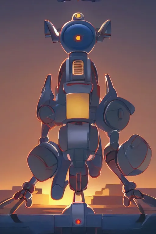 Image similar to metabots medabots medarotto medarot robot minimalist comics, behance hd by jesper ejsing, by rhads, makoto shinkai and lois van baarle, ilya kuvshinov, rossdraws global illumination ray tracing hdr radiating a glowing aura