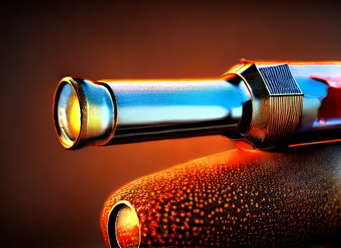 Image similar to hyperrealism, detailed textures, photorealistic 3 d render, a rifle bullet going through a coke bottle, sharp focus, ultra realistic, ultra high pixel detail, cinematic, intricate, cinematic light, concept art, illustration, art station, unreal engine 8 k