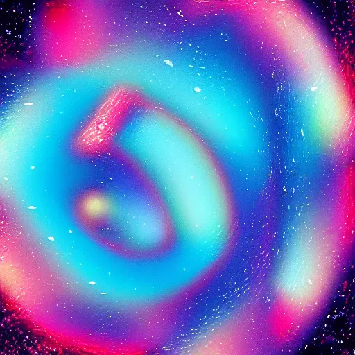 Image similar to a cosmic ice - cream, digital art