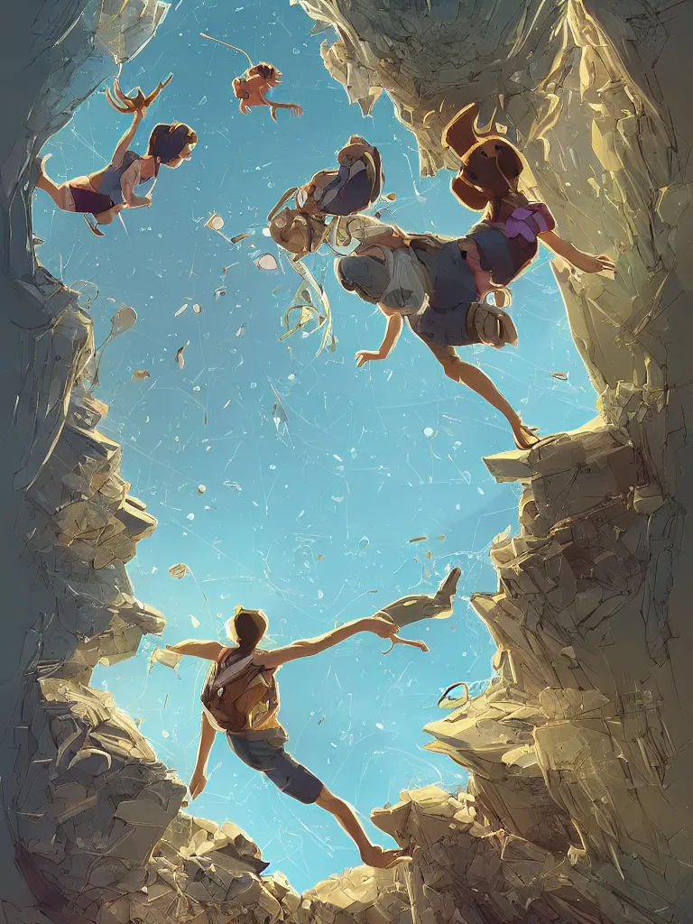 Image similar to somersault by disney concept artists, blunt borders, golden ratio