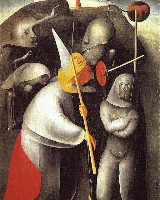 Image similar to Dama con l'ermellino painting by Hieronymus Bosch