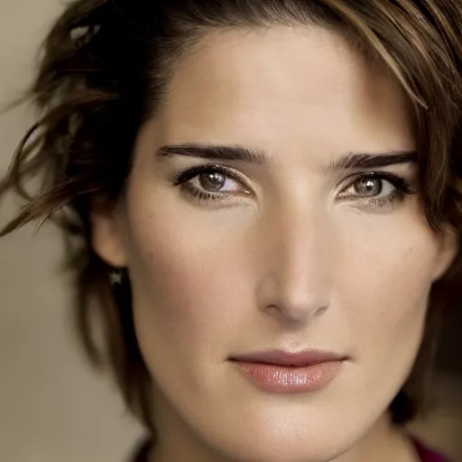 Image similar to beautiful portrait of Cobie Smulders, 8k