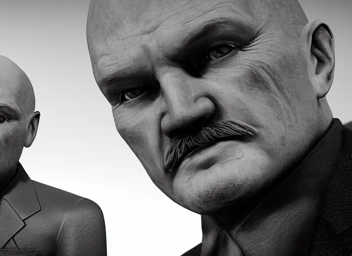 Prompt: hyper detailed portrait of lenin man by don mccullin, unreal engine 5, lumen, nanite, dslr