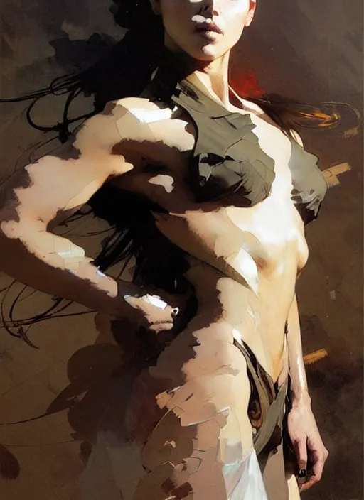 Image similar to beautiful neutral earth toned palette knife painting artwork by yoji shinkawa jeremy mann, 💃, charlie bowater and magali villeneuve and alphonse mucha, gaston bussiere, craig mullins, j. c. leyendecker, by artgerm