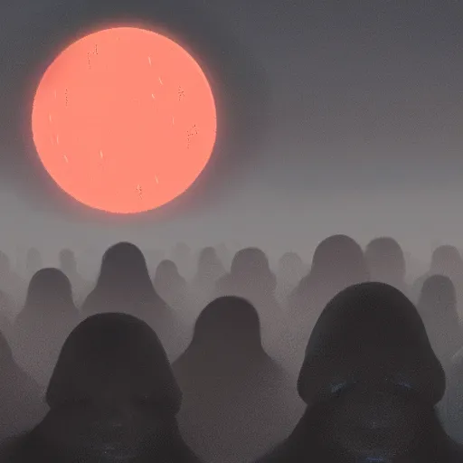 Image similar to people melted by sunlights in a blob of flesg SCP-0001 when day breaks