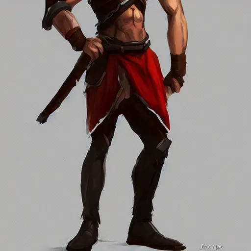 cyclops in a tunic, pathfinder digital character art, | Stable Diffusion