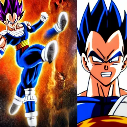 Image similar to vegeta in the live action movie, in the style of dragonball the movie