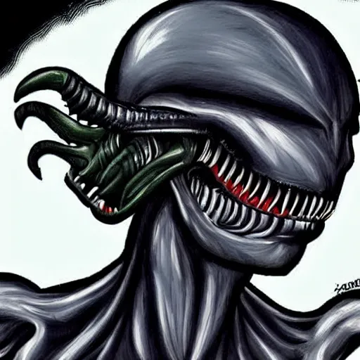 Image similar to xenomorph with a human face!!!