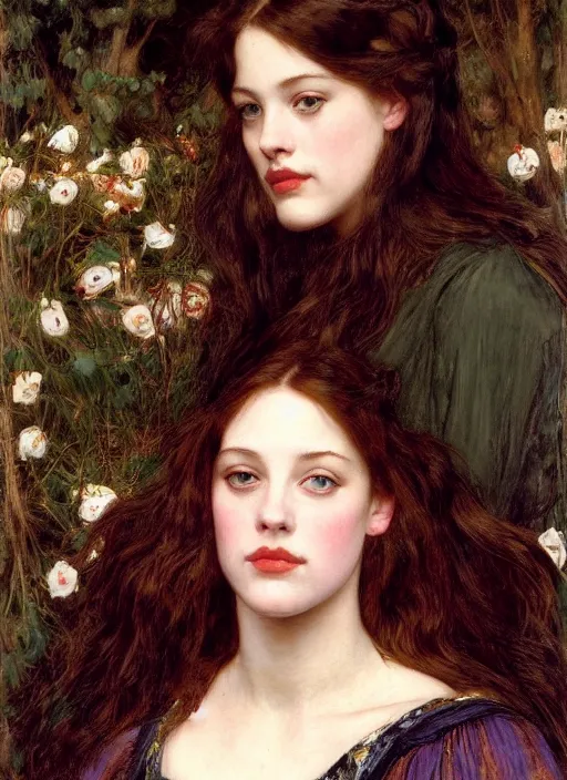 Image similar to a beautiful painting of young liv tyler by John Everett Millais and Dante Gabriel Rossetti and John Collier and john william waterhouse, pre-raphaelite, detailed, trending on artstation, hd, masterpiece