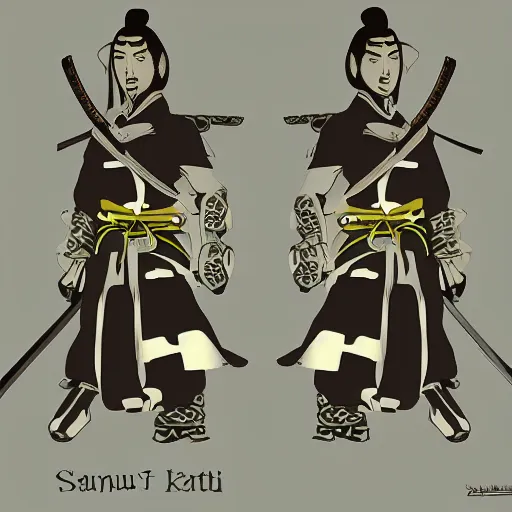 Image similar to samurai path, symmetric concept art