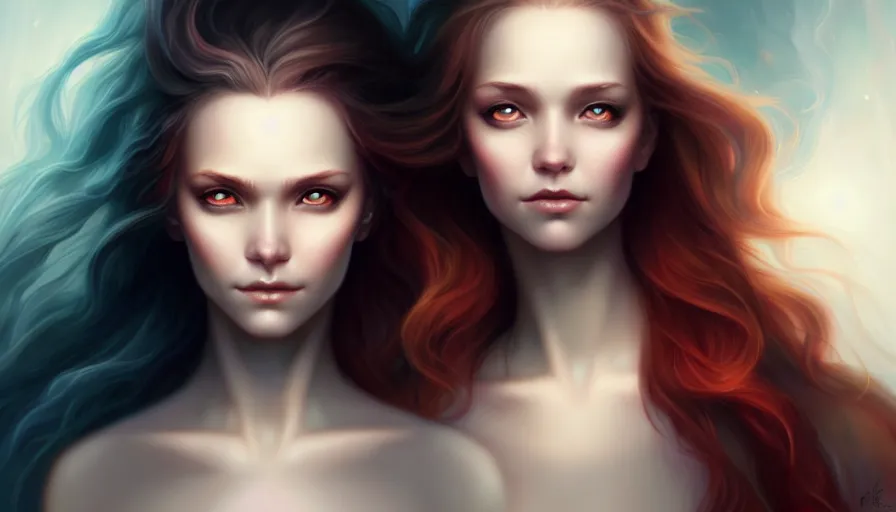 Image similar to the two complementary forces that make up all aspects and phenomena of life, by Charlie bowater