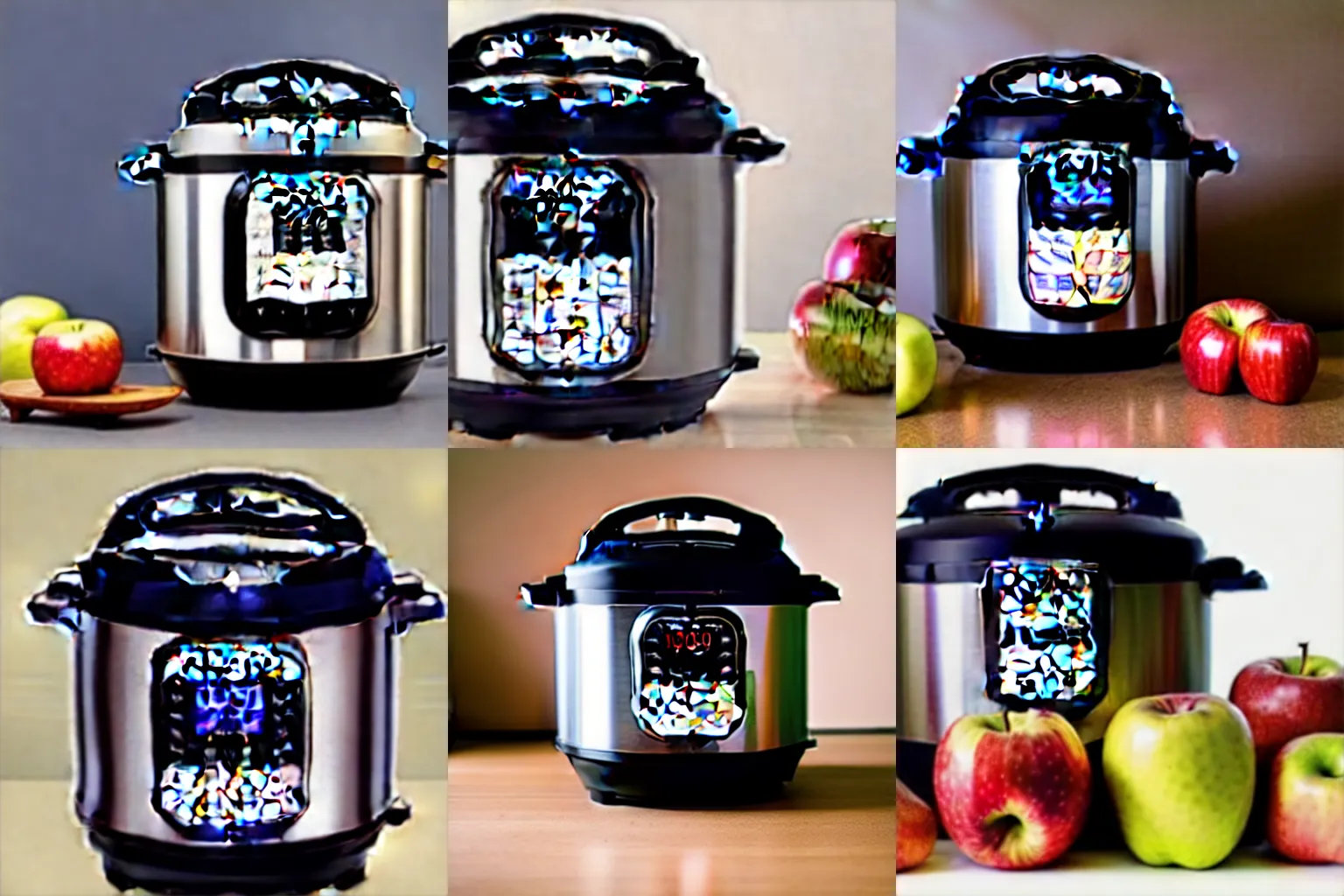 Prompt: instant pot designed by Apple and Tesla, product photography