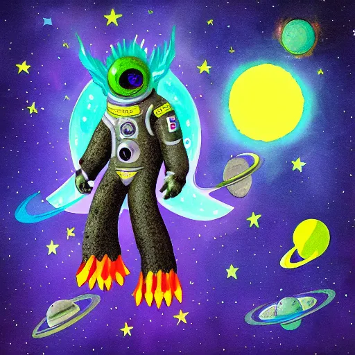Image similar to space monster