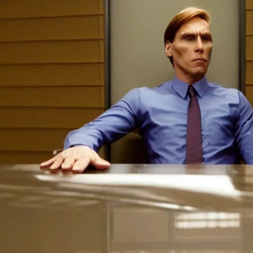 Image similar to Live Action Still of Jerma in Better Call Saul, real life, hyperrealistic, ultra realistic, realistic, highly detailed, epic, HD quality, 8k resolution, body and headshot, film still