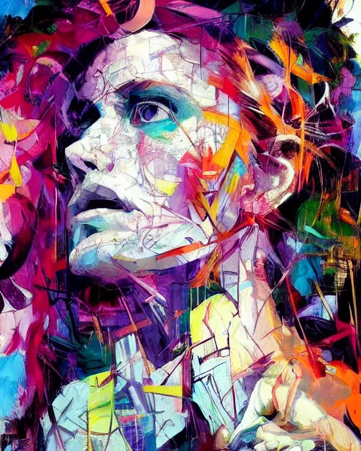 Prompt: masterpiece beautiful portrait by hopare and hernan bas