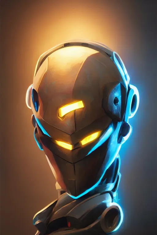 Image similar to epic mask helmet robot ninja portrait stylized as fornite style game design fanart by concept artist gervasio canda, behance hd by jesper ejsing, by rhads, makoto shinkai and lois van baarle, ilya kuvshinov, rossdraws global illumination radiating a glowing aura global illumination ray tracing hdr render in unreal engine 5