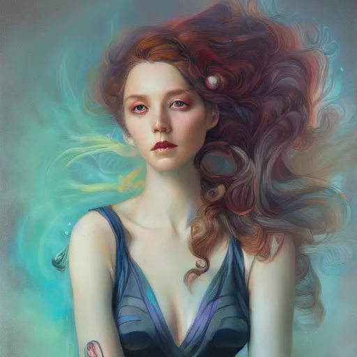Image similar to a portrait in the style of anna dittmann and donato giancola and james jean.