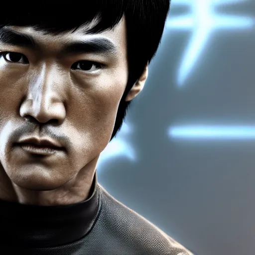 Prompt: bruce lee as archangel by tsuyoshi nagano, illustration, cinematic lighting, hyperdetailed, 8 k, symmetrical, frostbite 3 engine, cryengine, dof, trending on artstation, digital art, crepuscular ray