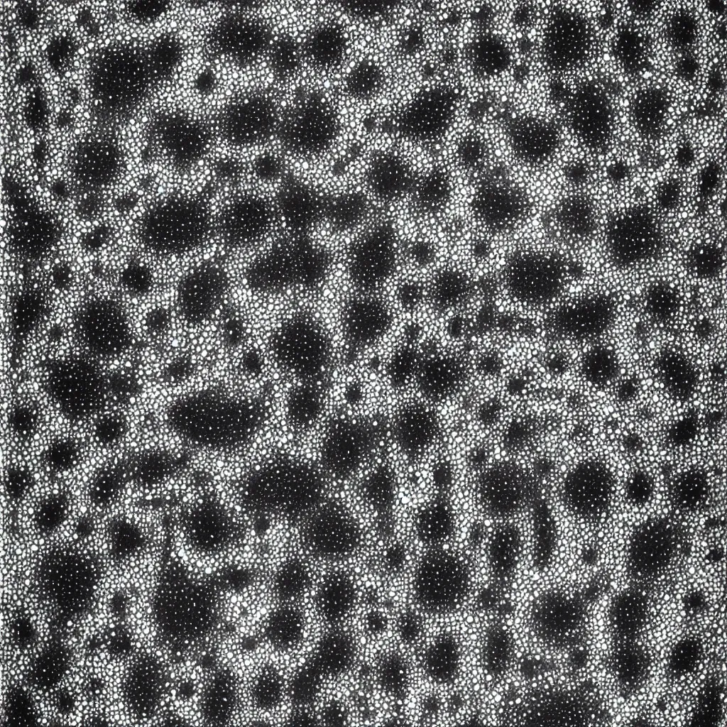 Image similar to face made out of planet, faceless people dark, dots, drip, stipple, pointillism, technical, abstract, minimal, style of francis bacon, asymmetry, pulled apart, cloak, hooded figure