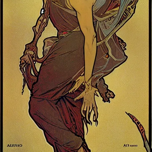 Image similar to lizard lizard lizard lizard jesus, close up, by alphonse mucha