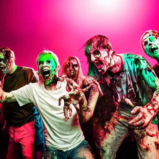 Image similar to zombies at a rave