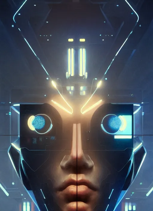 Prompt: symmetry!! portrait of a man made of rocks, sci - fi -, cyberpunk, blade runner, glowing lights, tech, biotech, techwear!! intricate, elegant, highly detailed, digital painting, artstation, concept art, smooth, sharp focus, blur, short focal length, illustration, art by artgerm and greg rutkowski and alphonse mucha