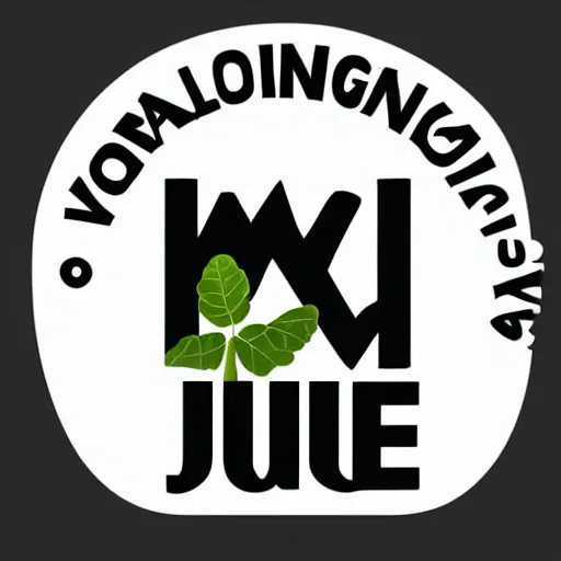 Prompt: moringa juice logo, simple vector art, logo, label, template, moringa oleifera leaves, trending on artstation