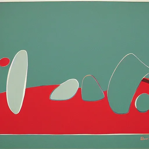 Image similar to mid century modern art by bernard simunovic