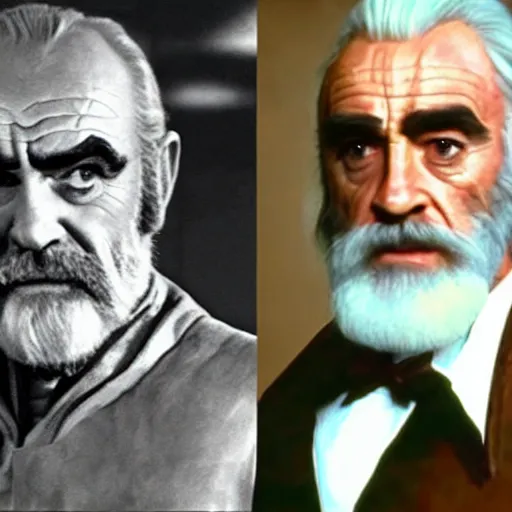 Image similar to Sean Connery as Saruman