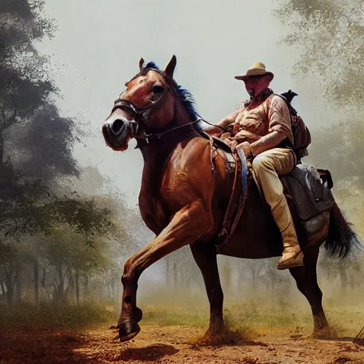 Image similar to а man carries a horse over him, hyperrealism, no blur, 4 k resolution, ultra detailed, style of ron cobb, adolf hiremy - hirschl, syd mead, ismail inceoglu, rene margitte