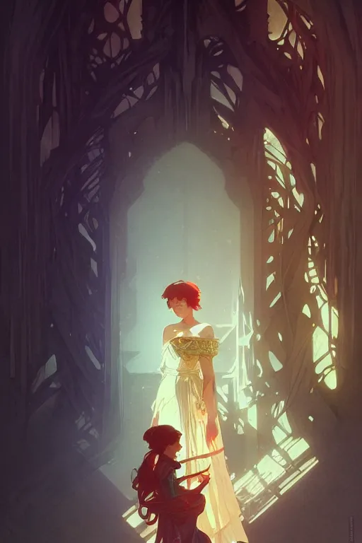 Image similar to a beautiful succubs, dungeon, fantasy, sharp focus, intricate, elegant, digital painting, artstation, matte, highly detailed, concept art, illustration, ambient lighting, art by ilya kuvshinov, artgerm, Alphonse mucha, and Greg Rutkowski